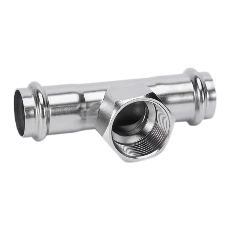 Tee cu filet femel cu apăsare dublă