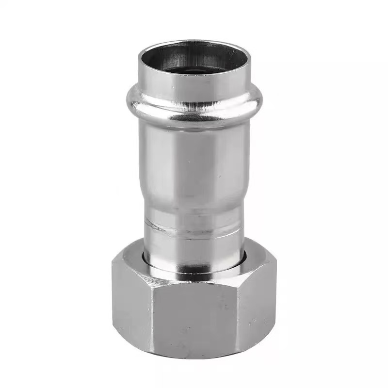 Racord cu filet interior dublu prin presare Racord cu filet interior dublu prin presare