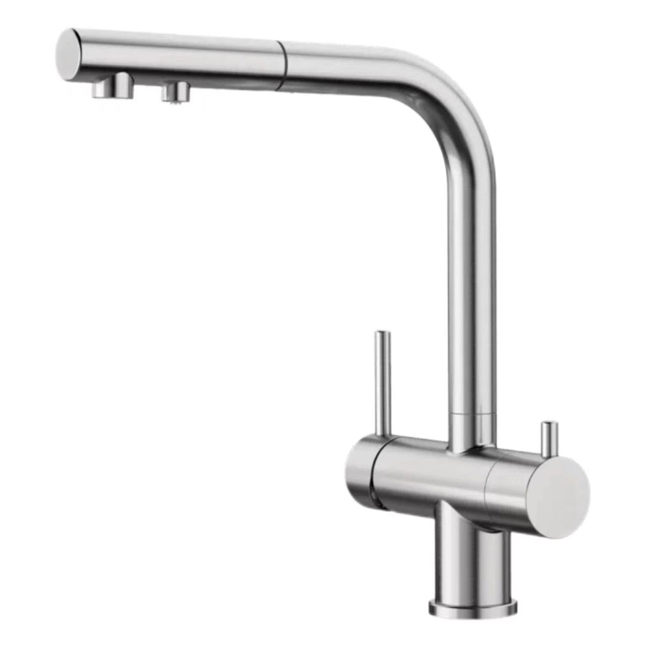 Robinet de purificare a apei de bucătărie, cu control dublu, mâner dublu Robinet de purificare a apei de bucătărie, cu control dublu, mâner dublu