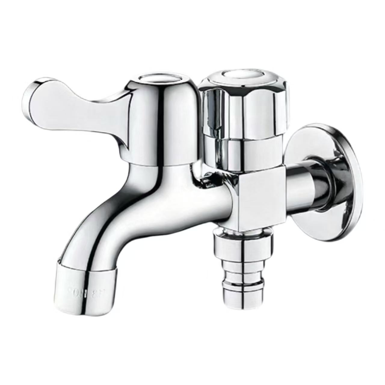Robinet pentru mașină de spălat rufe cu dublă comandă