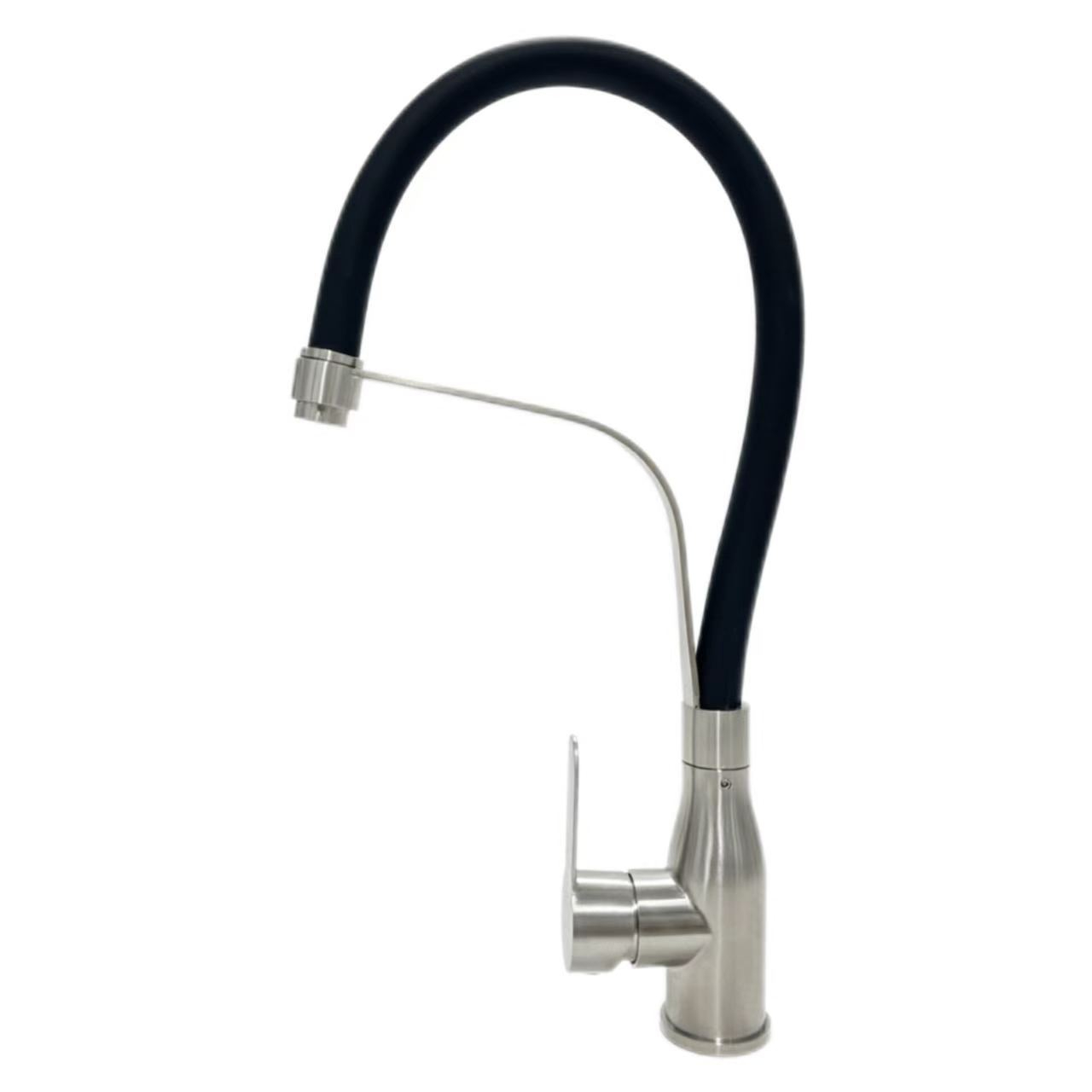 Robinet universal cu extragere flexibilă din silicon pentru apă caldă și rece