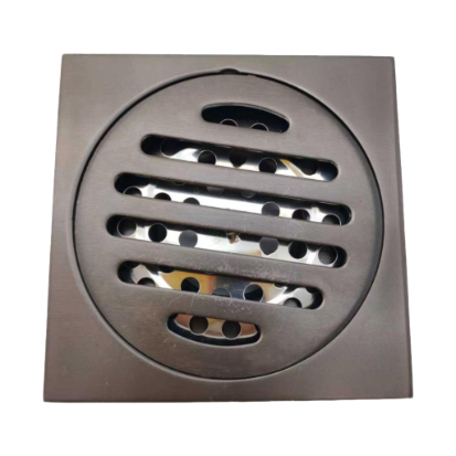Scurgere de podea pătrată Shield gri titan